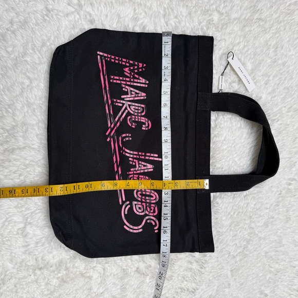 Marc Jacobs Black Tote Bag with Pink Logo - Picture 11 of 14